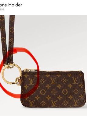 Louis Vuitton Circle metallic charm- phone holder